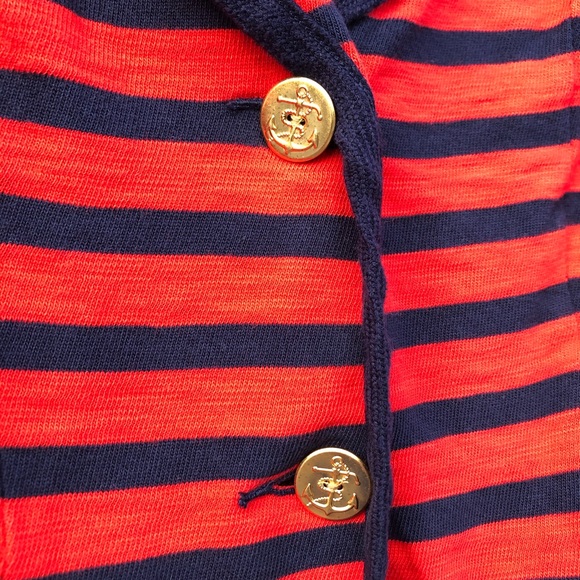 Cabi Red Striped Nautical Blazer Size Small - Picture 4 of 7